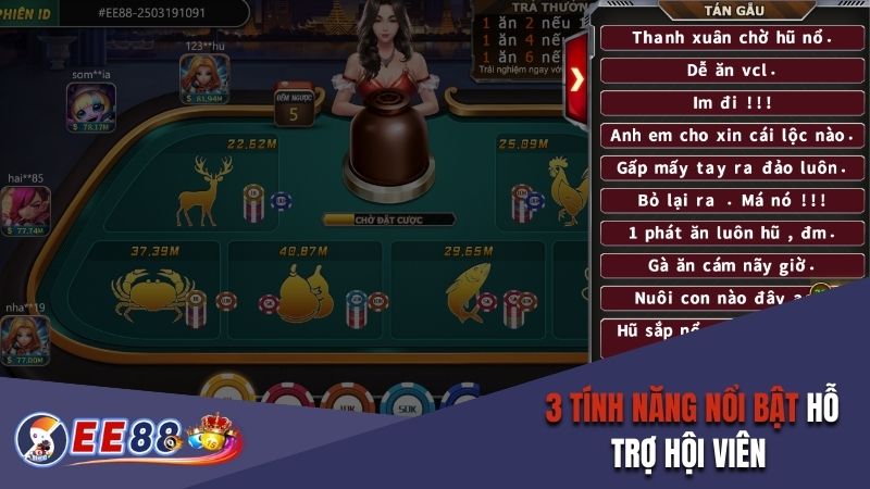 3 tính năng nổi bật hỗ trợ hội viên cược Bầu Cua