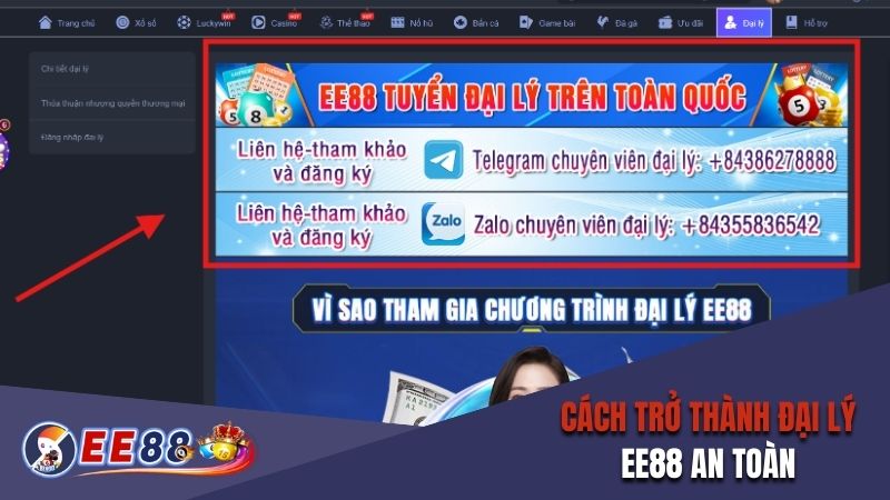 Cách trở thành đại lý EE88 an toàn