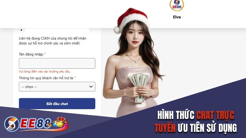 Hình thức chat trực tuyến nên ưu tiên sử dụng